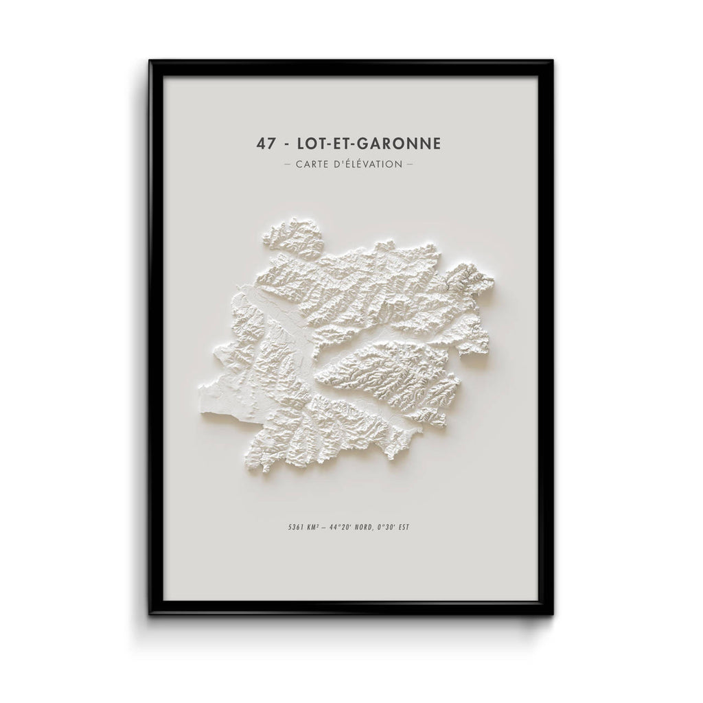 Carte d'élévation Lot-et-Garonne