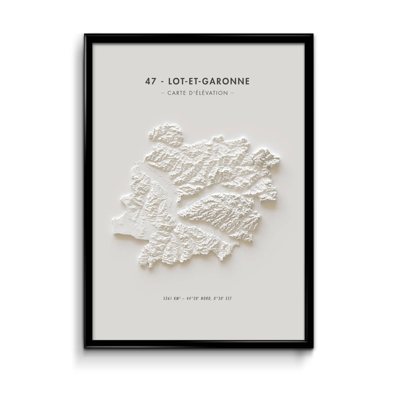 Carte d'élévation Lot-et-Garonne