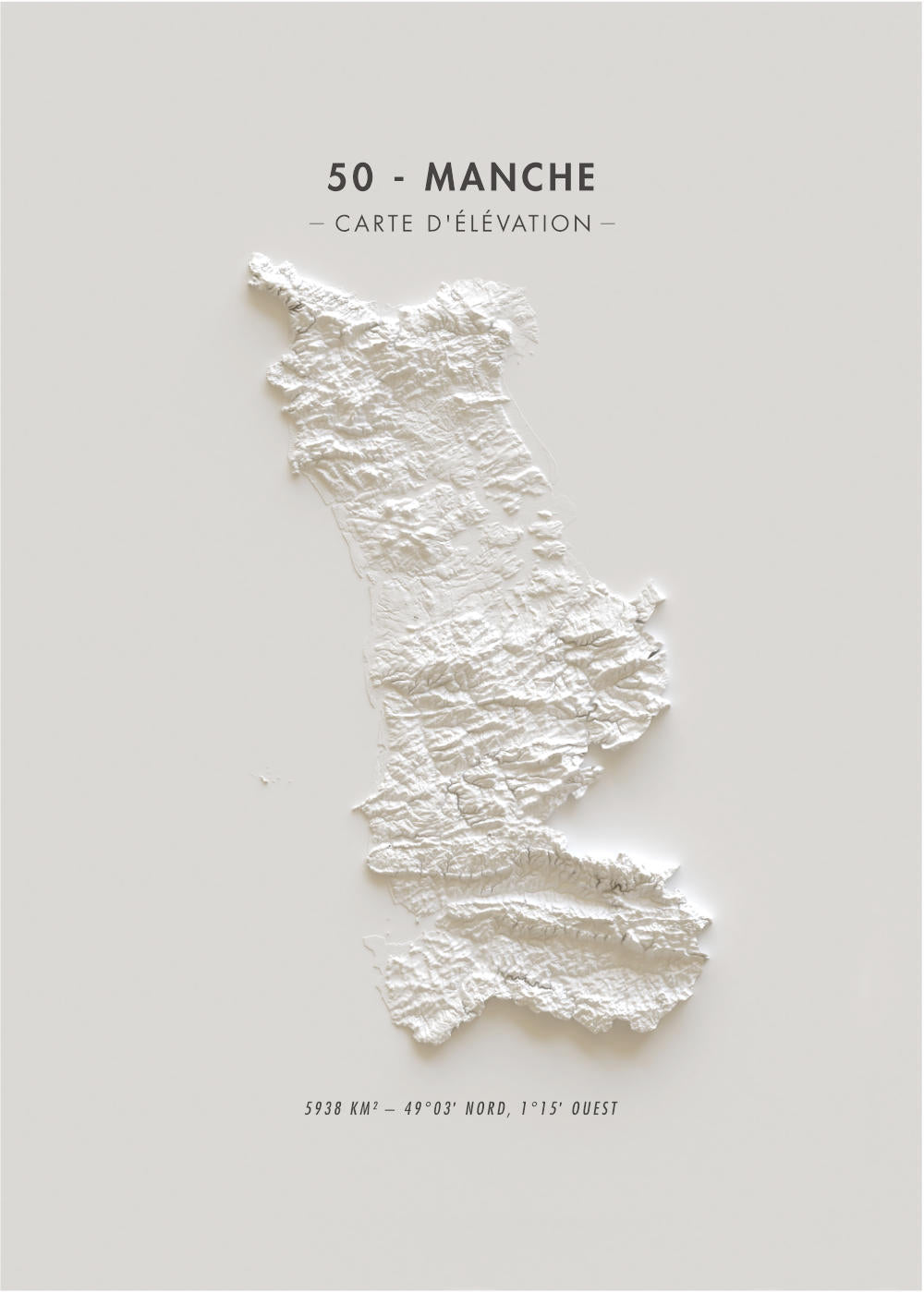 Carte d'élévation Manche