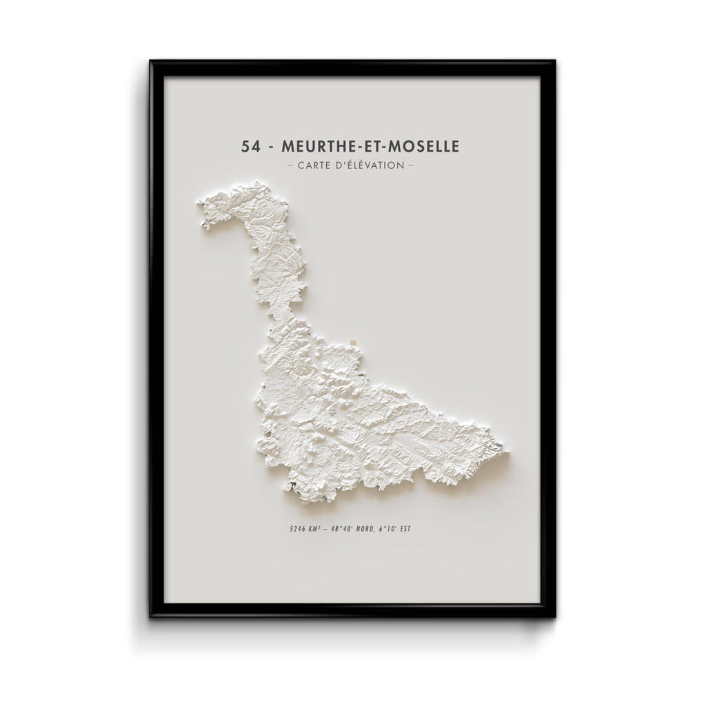 Carte d'élévation Meurthe-et-Moselle