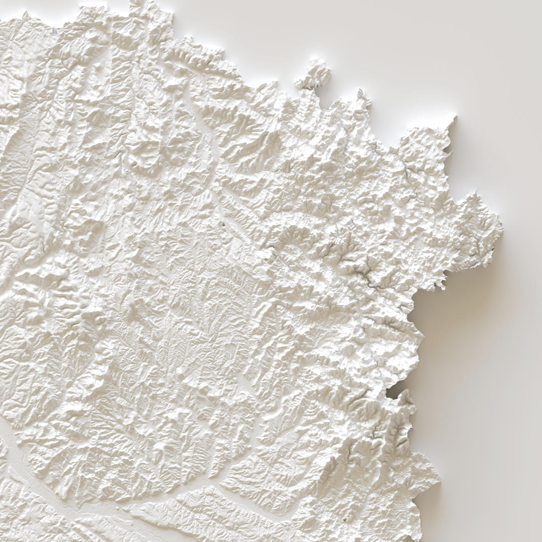 Carte d'élévation Nièvre