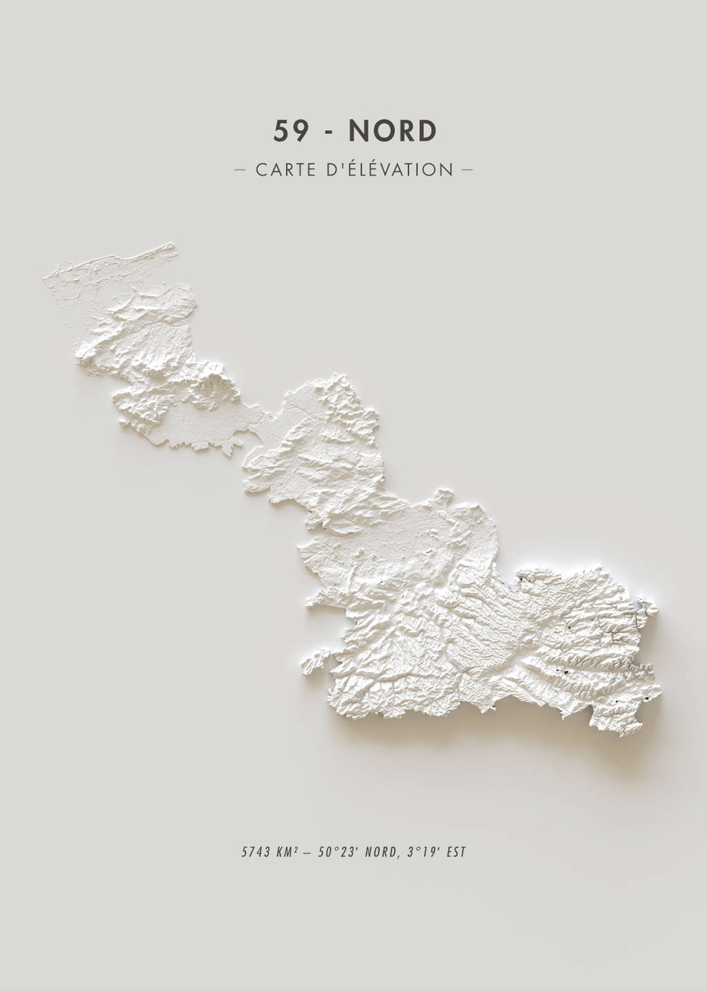 Carte d'élévation Nord