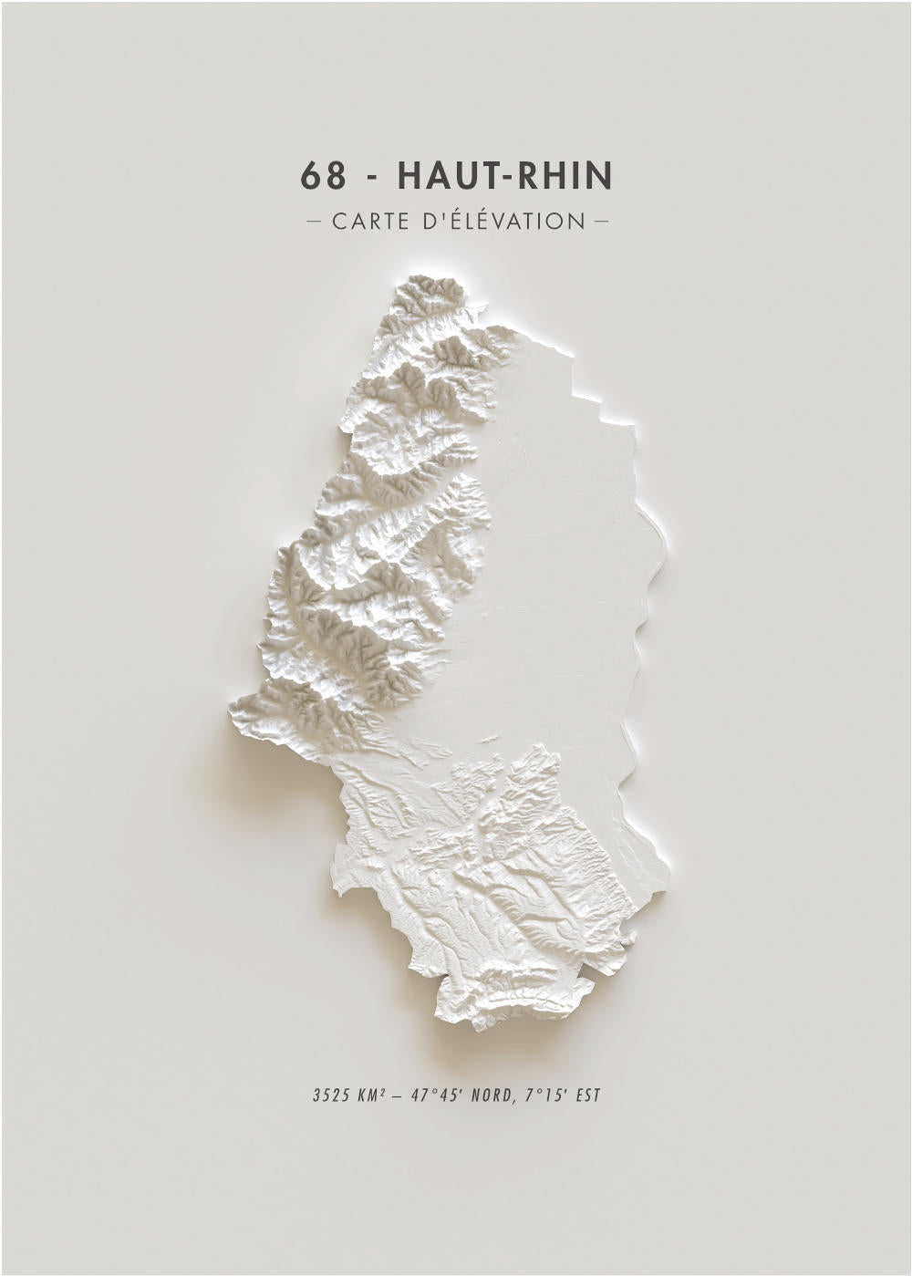 Carte d'élévation Haut-Rhin