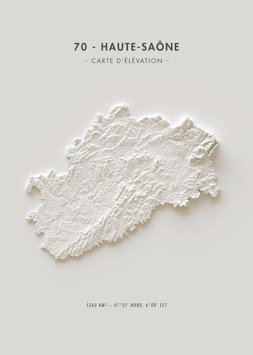 Carte d'élévation Saône-et-Loire