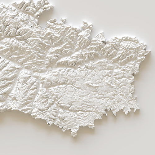 affiche carte élévation de la Somme(détail)