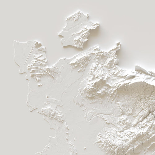 affiche carte élévation Vaucluse