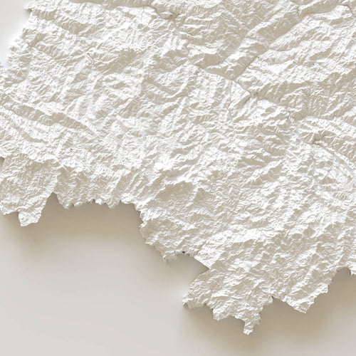 Carte d’élévation de la Haute-Vienne (détail)