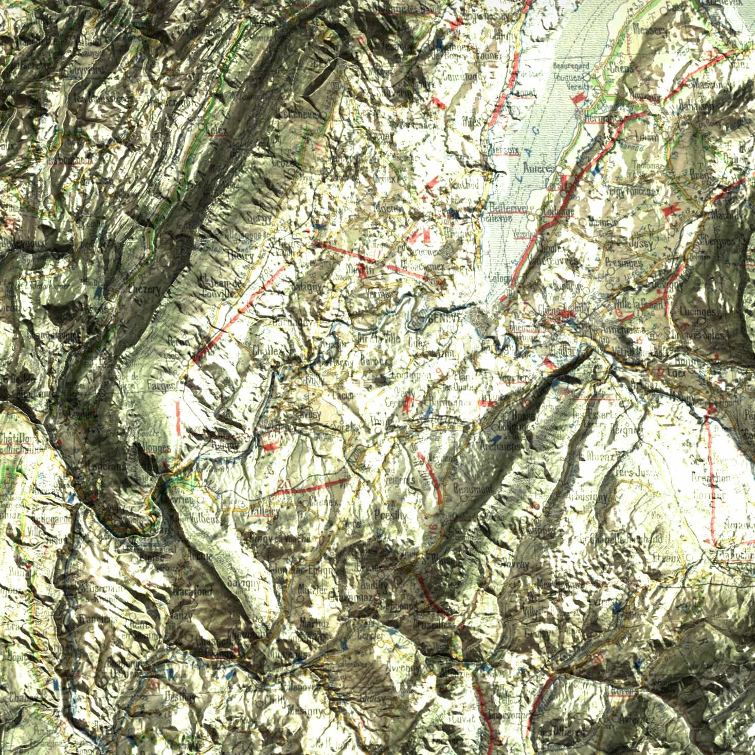 Carte Haute-Savoie