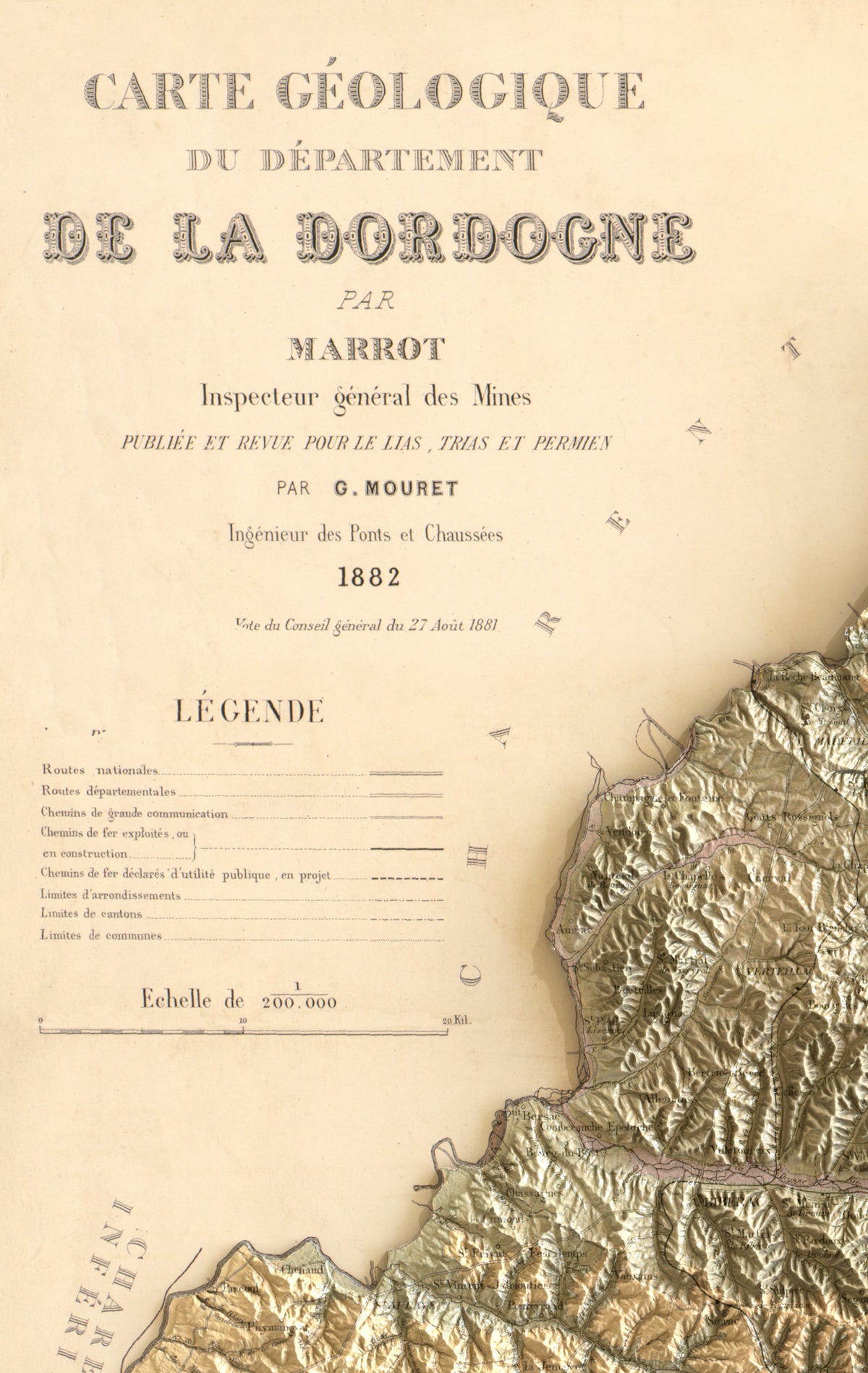 détail de la carte dordogne