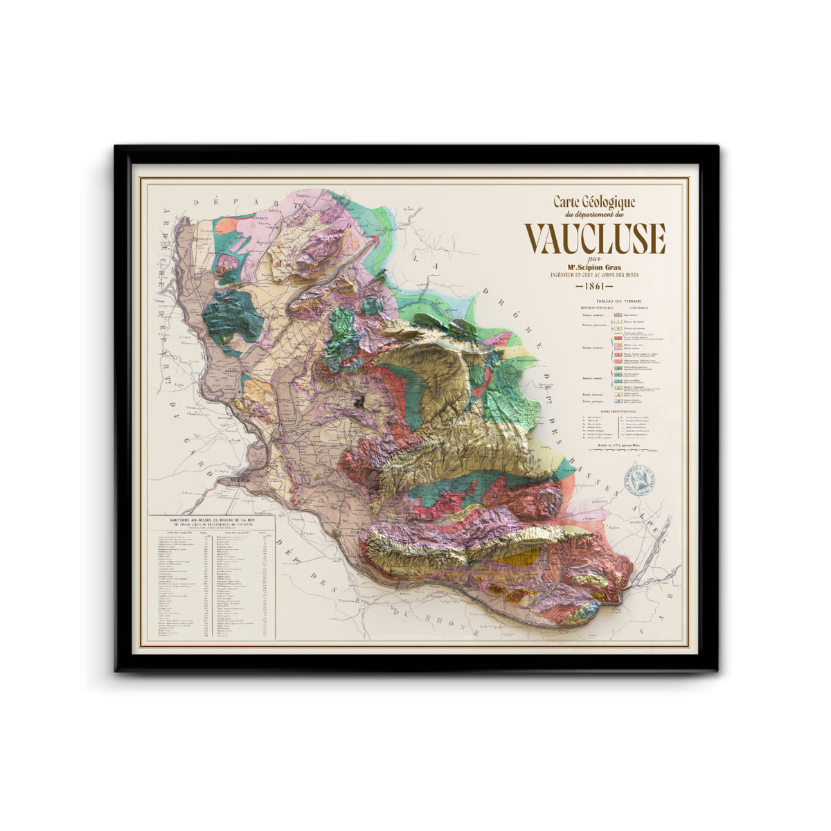 Carte géologique du Vaucluse 861
