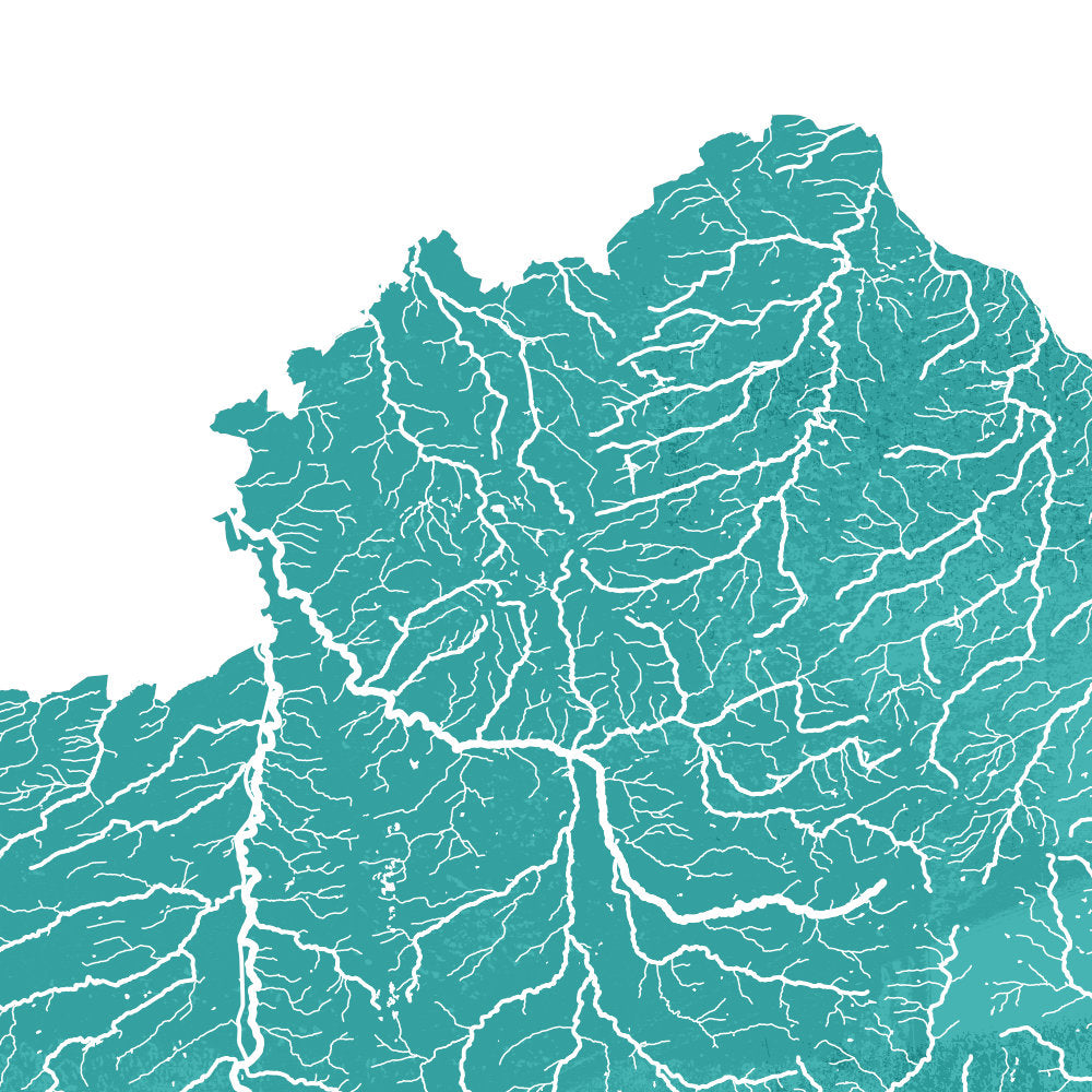 Carte Hydrologique de l’Allier (détail)