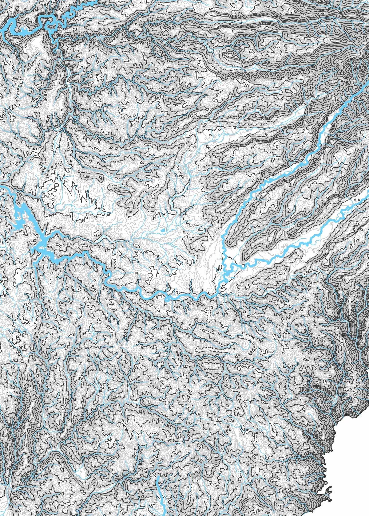 Carte Topographique du Cantal