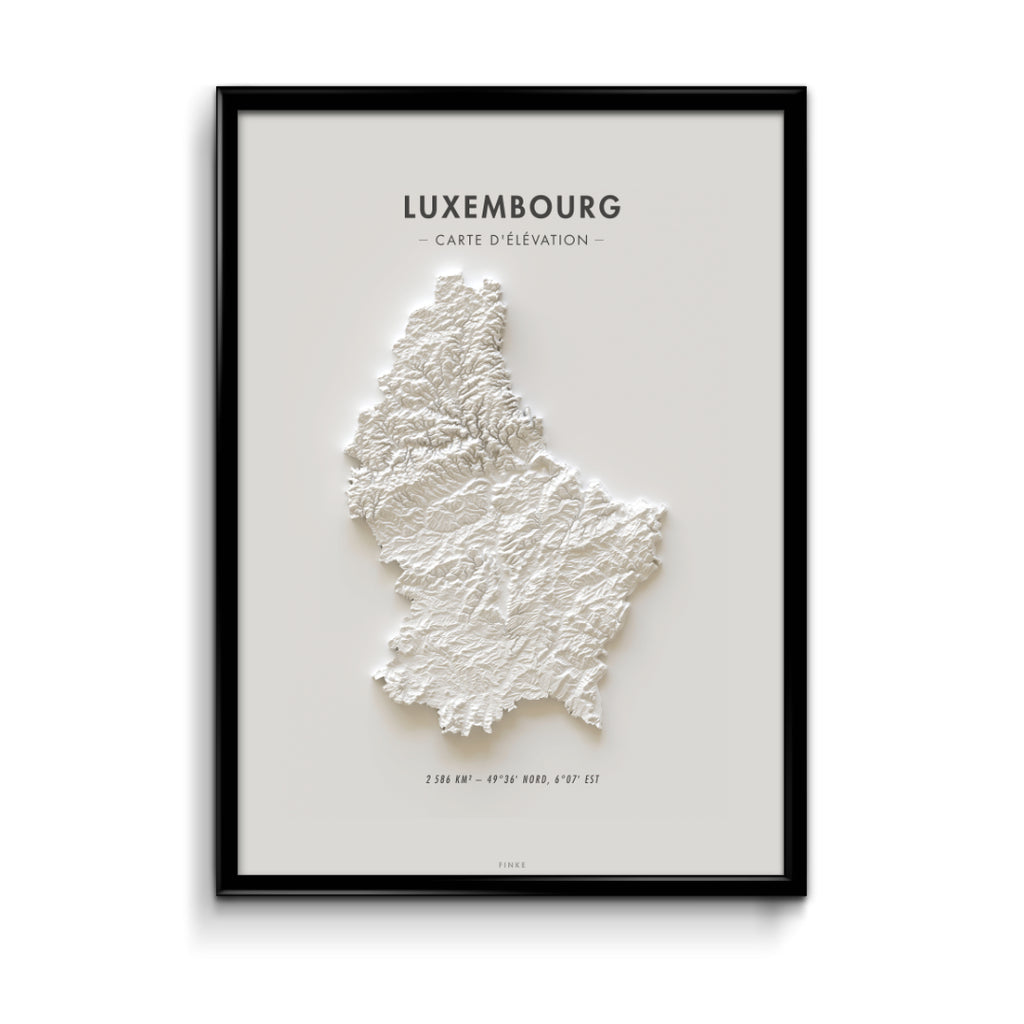Carte d'élévation Luxembourg