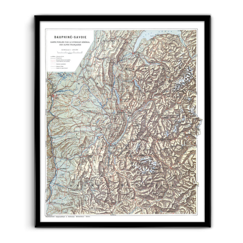 Carte Dauphiné-Savoie