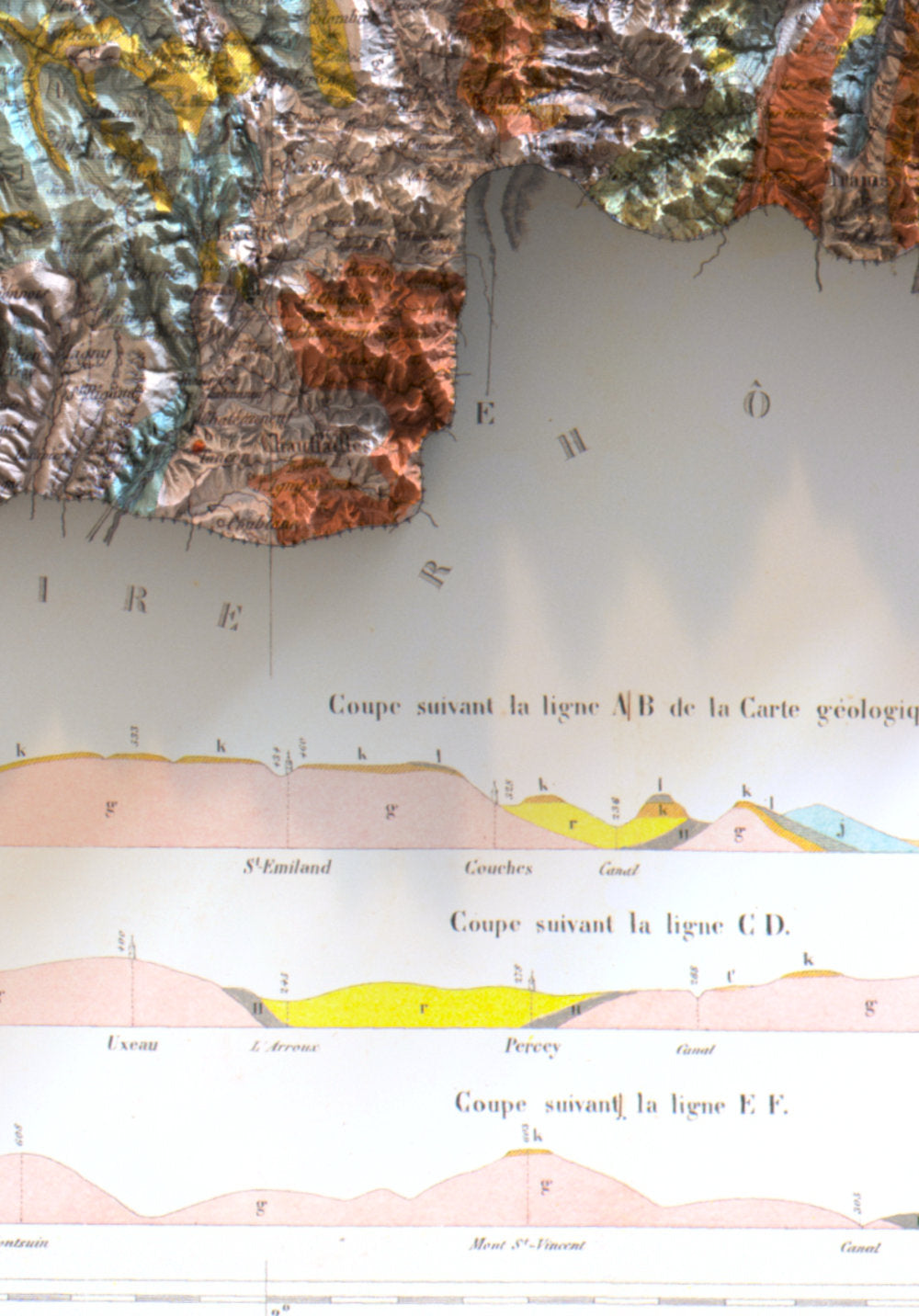 carte géologique de saone et loire (detail)