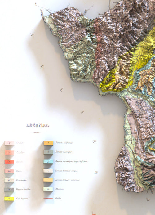 carte géologique de saone et loire (detail)