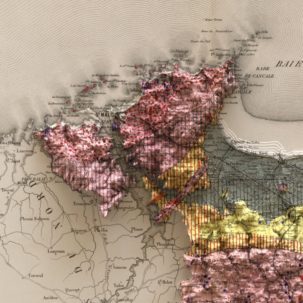 carte de l'ille et vilaine (détail)